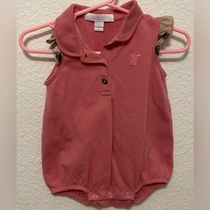 Burberry girls onesies 6 months worn a few times